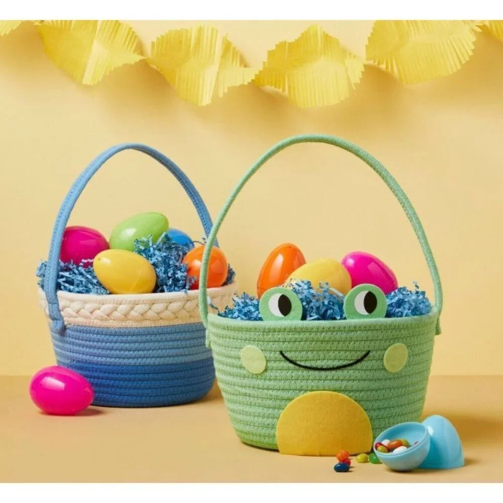 Target Circular Rope Decorative Easter Basket Frog Green Spritz™ Decor